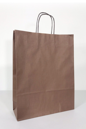 32x12x41 Baskısız Kraft Kağıt Çanta Kahverengi